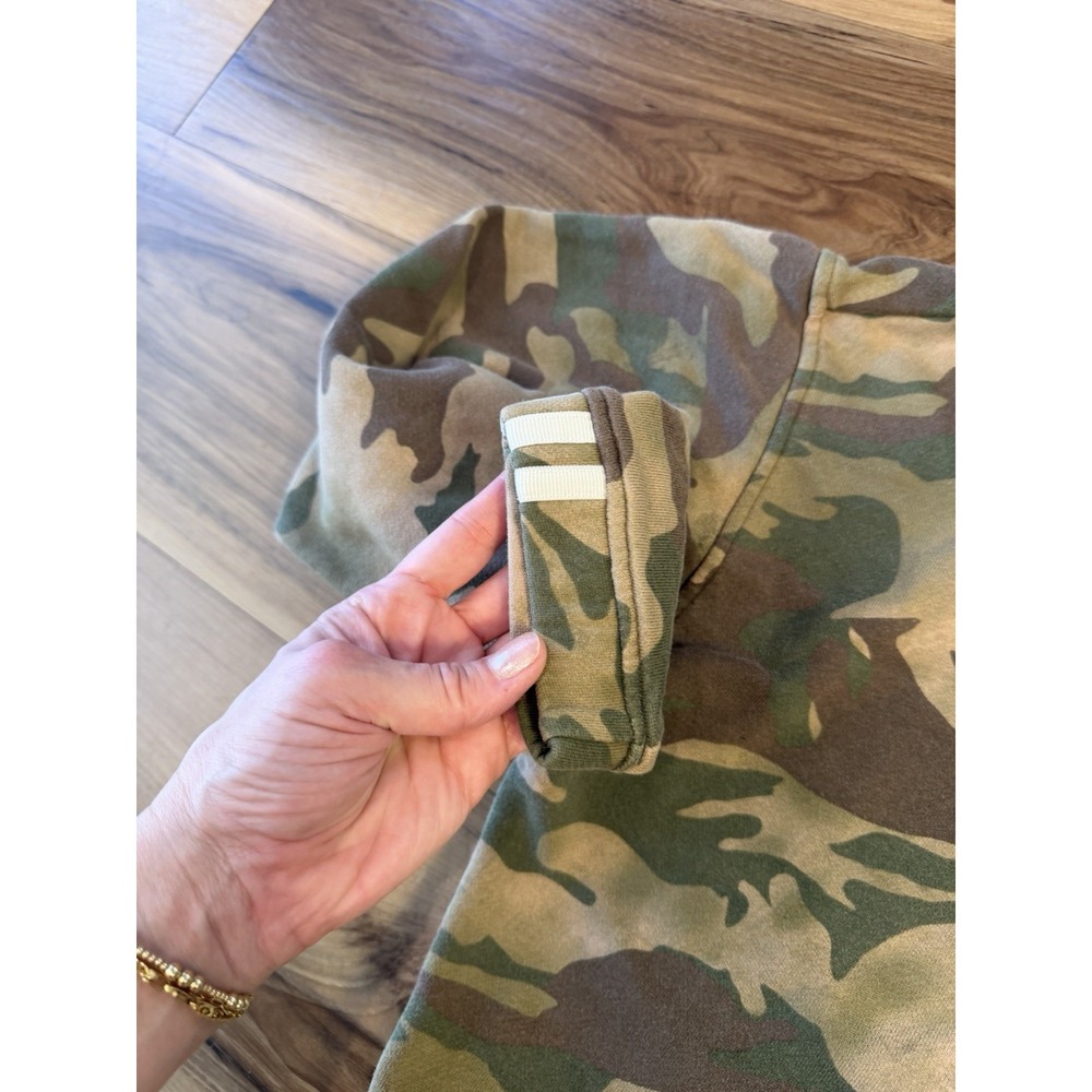Adidas Originals Womens Cropped Camo Quarter Zip Utility Sweatshirt Large - Picture 9 of 12
